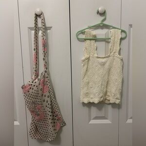 FREE PEOPLE~ Love Letter Cami~ And Free People Tote bag(comes with purchase)